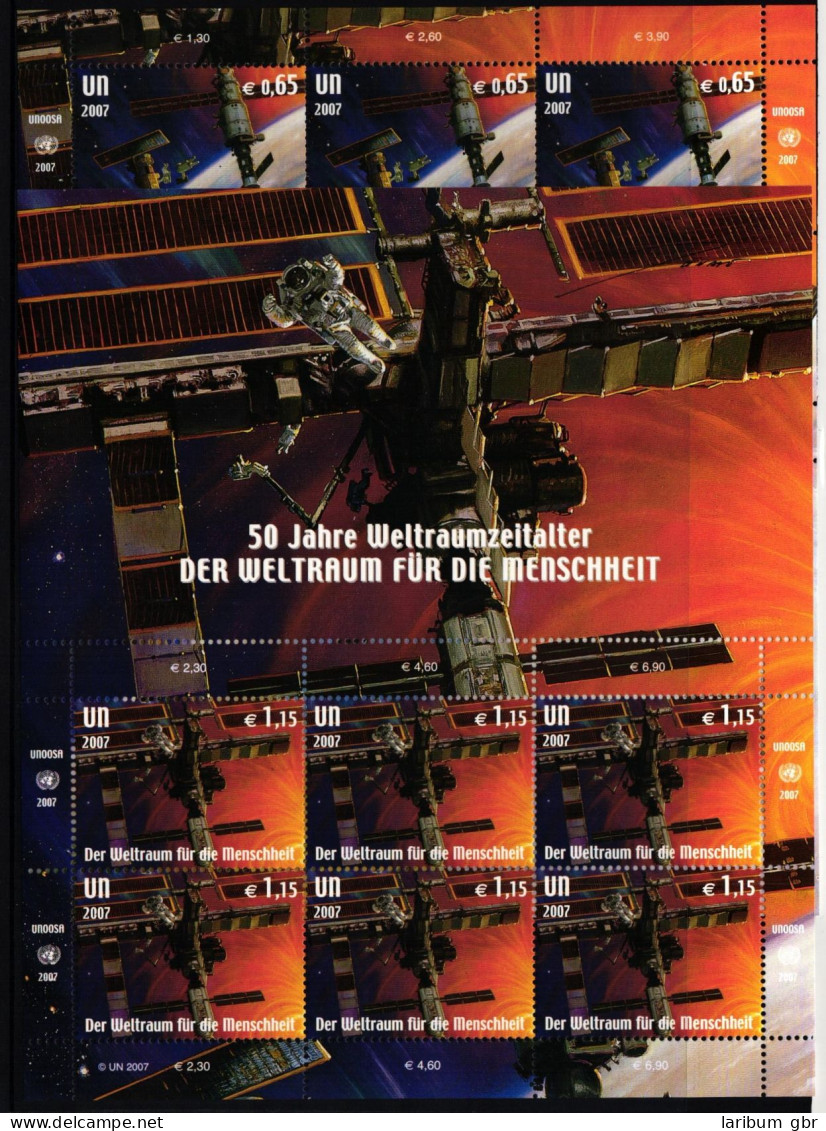 UNO Wien Kleinbögen 518-519 Postfrisch Weltraumfahrt #ND132 - Autres & Non Classés