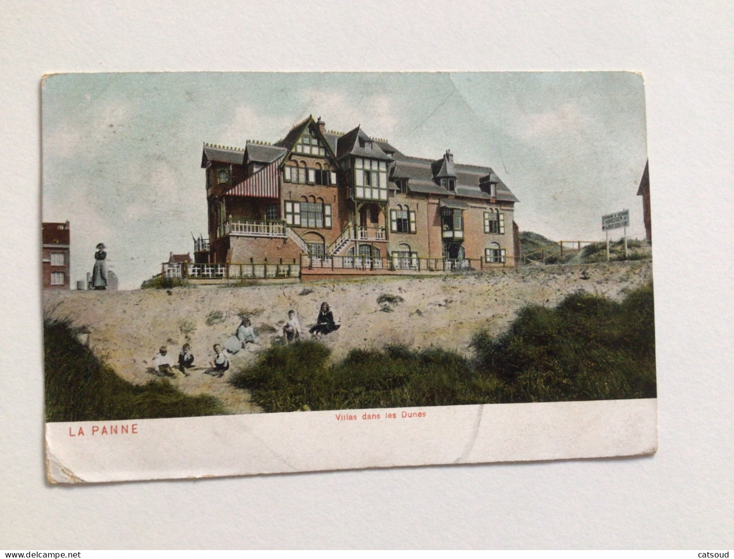 Carte Postale Ancienne (début 1900)  La Panne Villas Dans Les Dunes - De Panne
