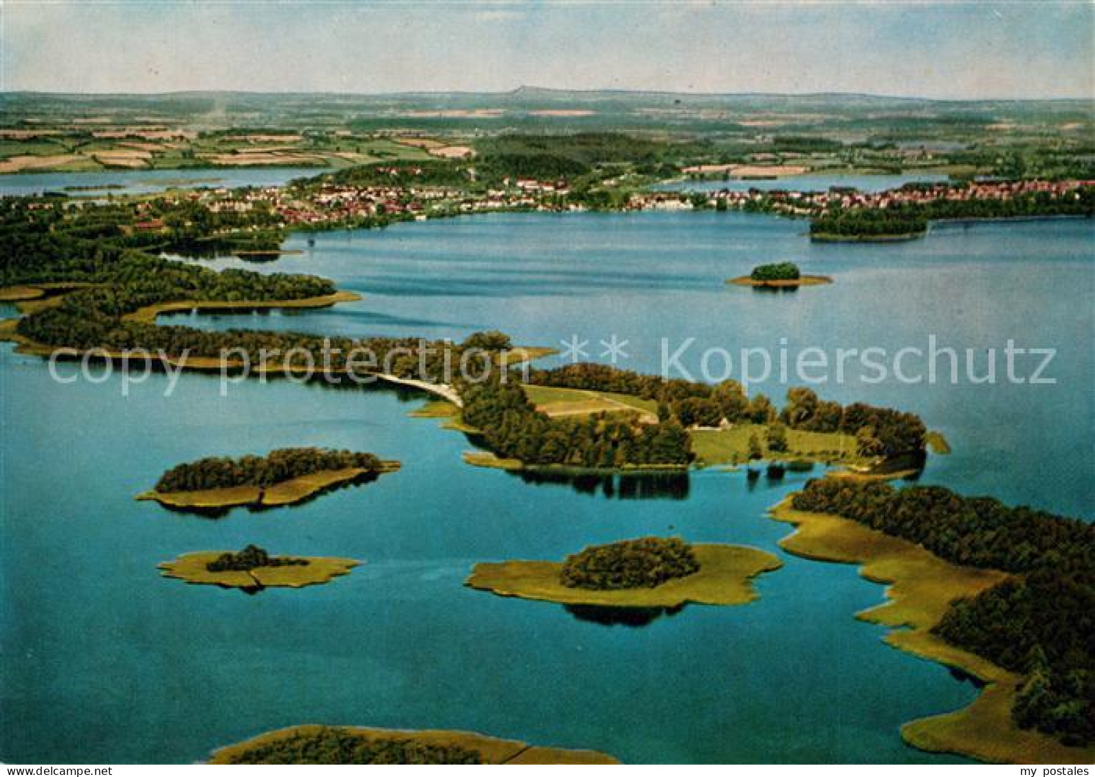 73295554 Ploen See Prinzeninsel Seenlandschaft Holsteinische Schweiz Fliegeraufn - Ploen