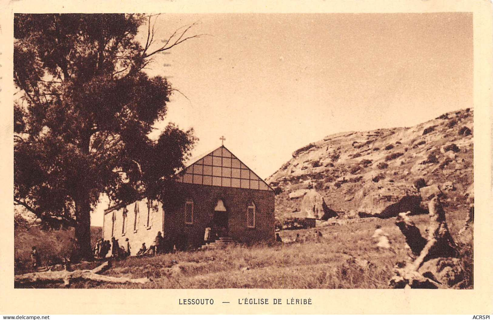 LESOTHO Lessouto église De Léribé écrite Par Le Trésorier Des Missions Evangéliques éd Braun (Scans R/V) N° 3 \MP7102 - Lesotho