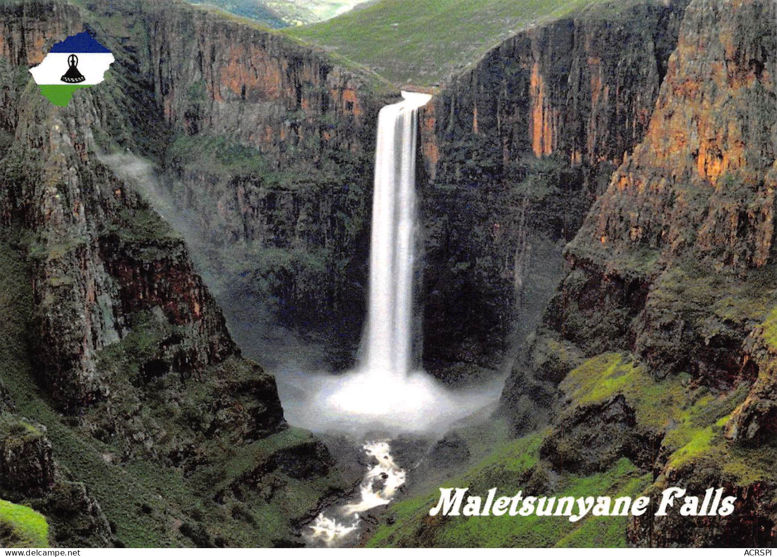 LESOTHO Lessouto  Chutes Du Malet Sunyane Carte Vierge Non Circulé (Scans R/V) N° 81 \MP7102 - Lesotho