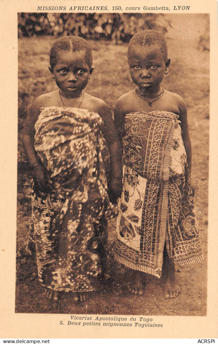 TOGO Lomé Deux Petites Mignonnes Togolaises éditions Lescuyer  (Scans R/V) N° 25 \MP7103 - Togo