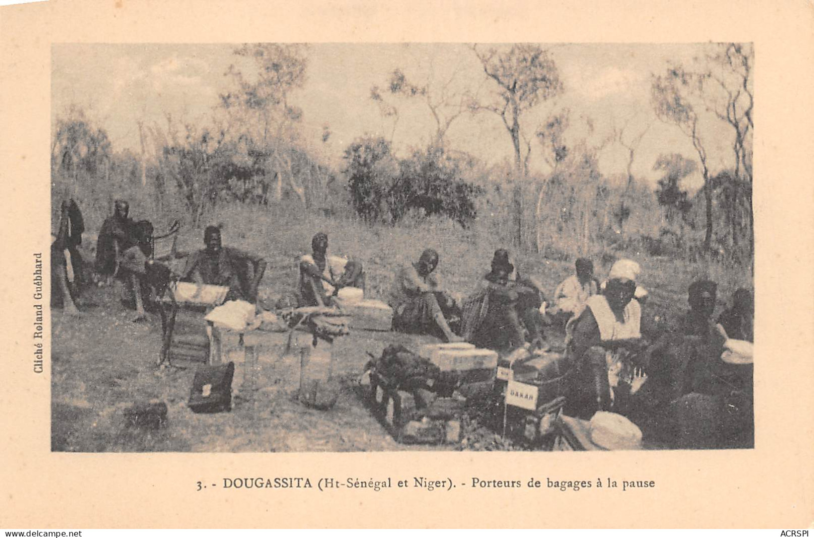 NIGER DOUGASSITA, Porteurs De Bagages à La Pause Carte Vierge Non Circulé (Scans R/V) N° 76 \MP7104 - Niger