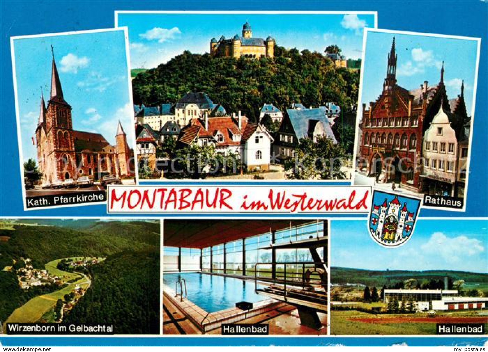 73295291 Montabaur Westerwald Kath Pfarrkirche Schloss Rathaus Wirzenborn Im Gel - Montabaur