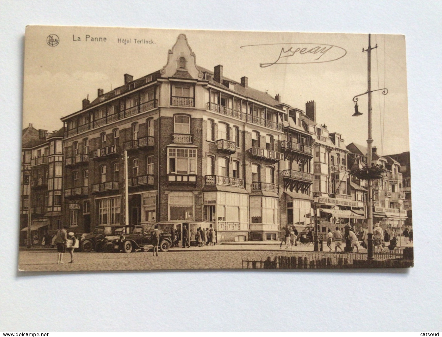 Carte Postale Ancienne (1939) La Panne Hôtel Terlinck - De Panne