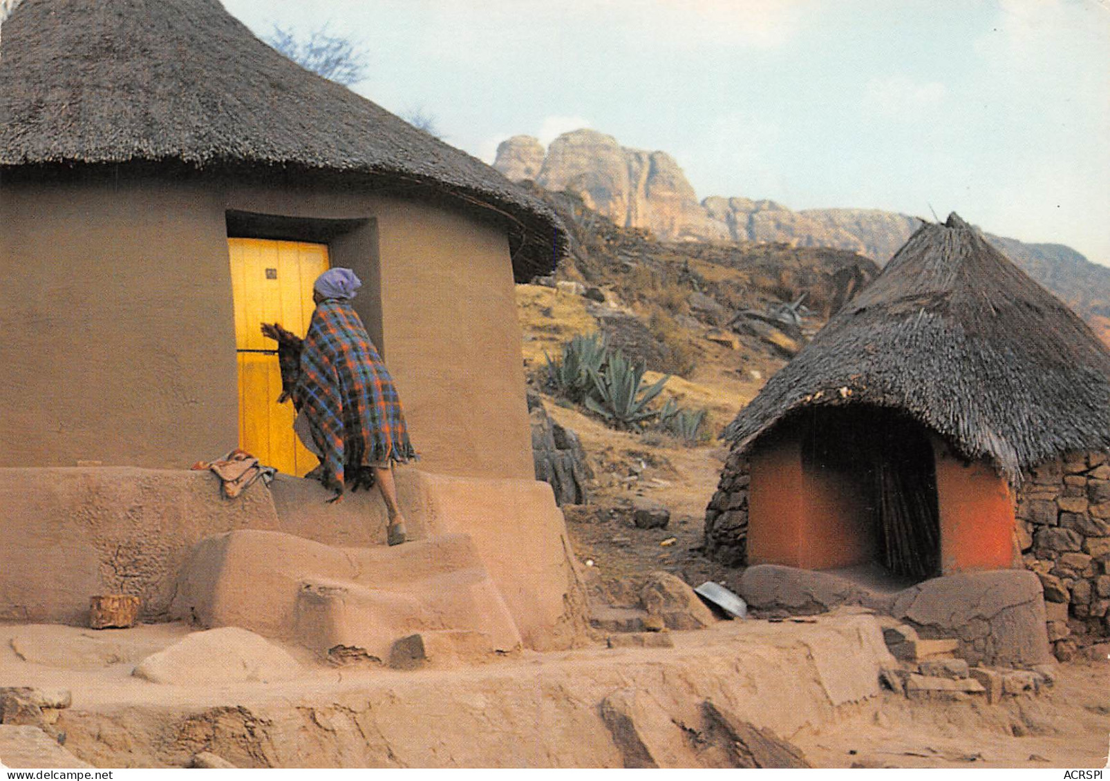Lesotho Lessouto  Pohledi Village  Carte Vierge Non Circulé édition SCHWAGER (Scans R/V) N° 19 \MP7109 - Lesotho