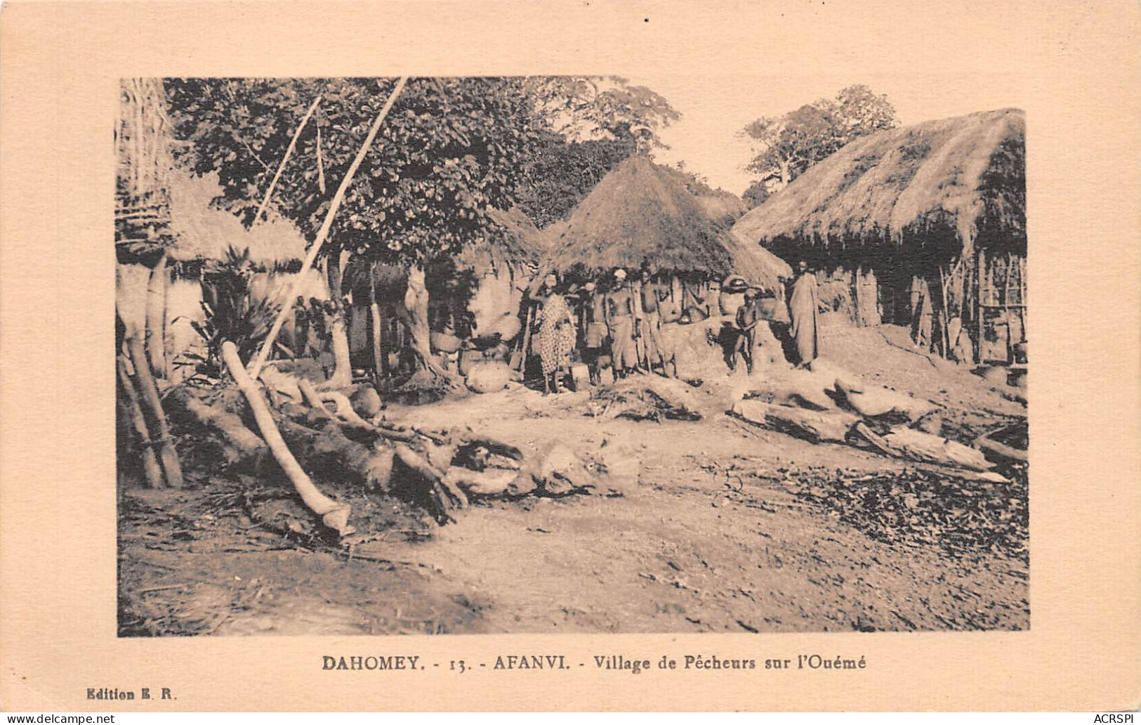 BENIN Ex Dahomey AFANVI - Village De Pêcheurs Sur L'ouémé Carte Vierge Non Voyagé (Scans R/V) N° 43 \MP7110 - Benin