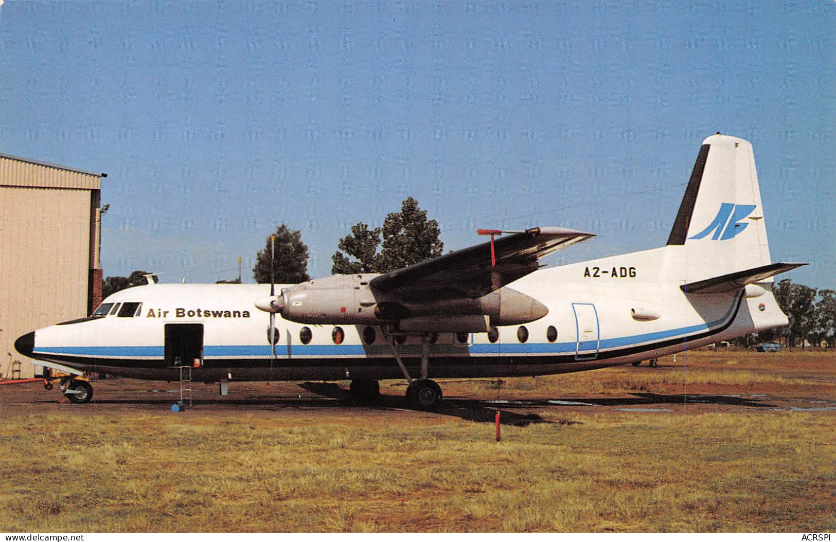 BOTSWANA Air Botswana Fokker F27 Friendchip 200 A2-ADG C/n 10200 Johannesburg 1983 (2 Scans) N°37 \MP7111 - Botswana