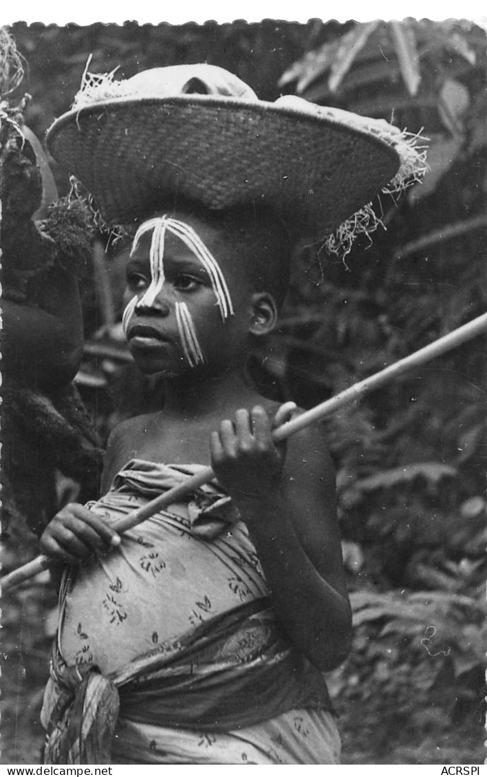 BURKINA FASO Ex Haute-Volta BAKOUTA Enfant AEF Kaya Province Du Sanmatenga Oblitéré à DOUALA  (2 Scans) N°84 \MP7111 - Burkina Faso