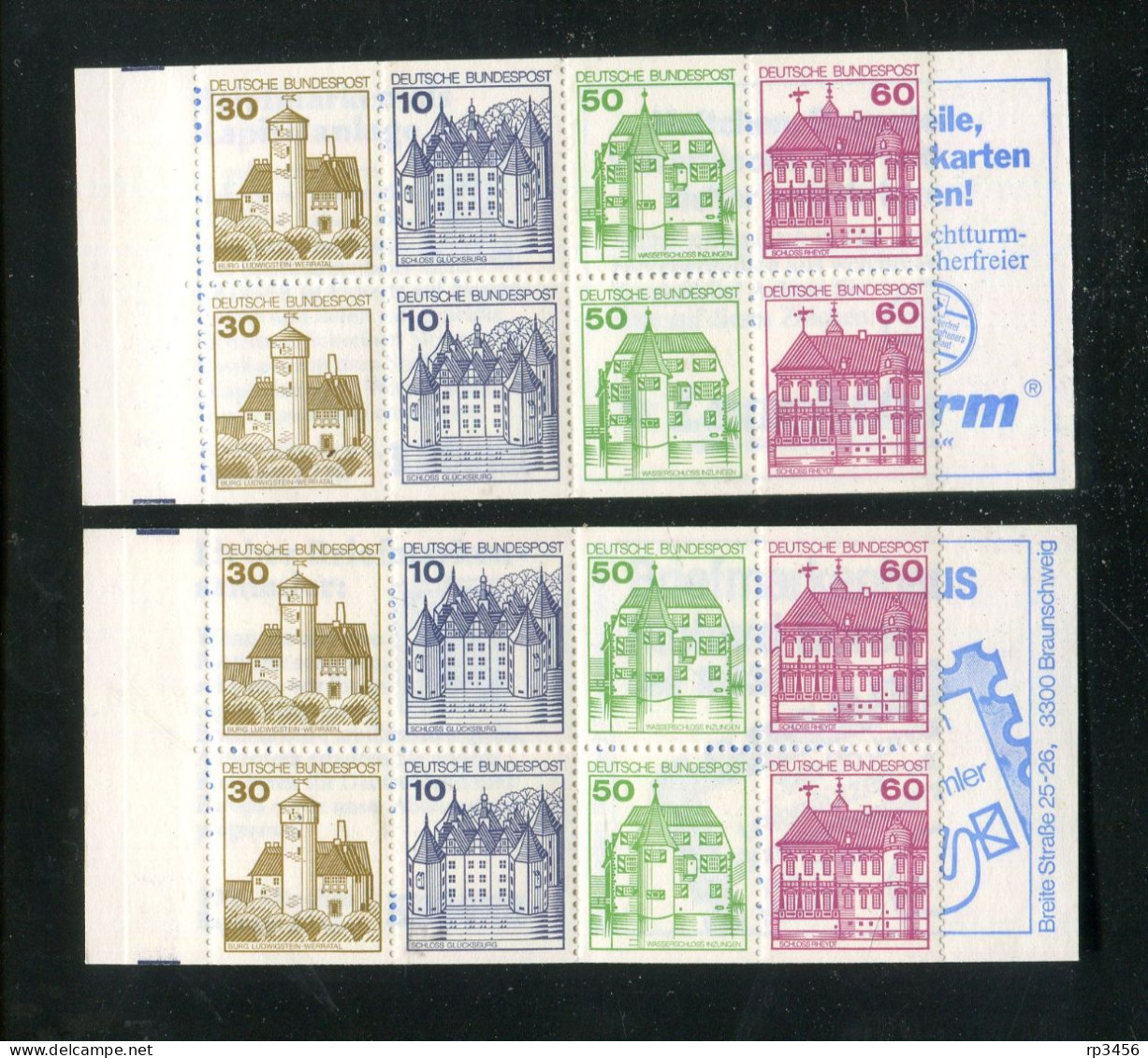 "BUNDESREPUBLIK DEUTSCHLAND" 1980, Markenheftchen Mi. 23a OZ Und 23c OZ ** (R1194) - 1971-2000