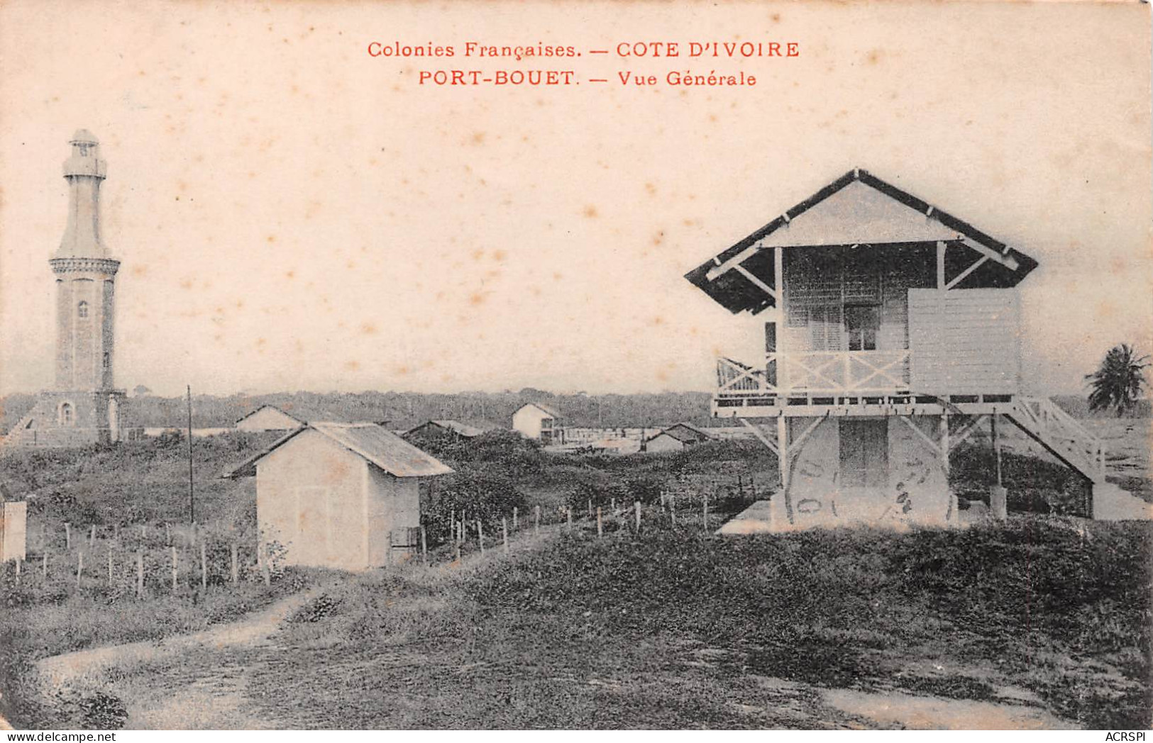 CÔTE D'IVOIRE PORT BOUET Vue Generale Phare Lighthouse  ( 2 Scans) N° 47 \MP7113 - Ivory Coast