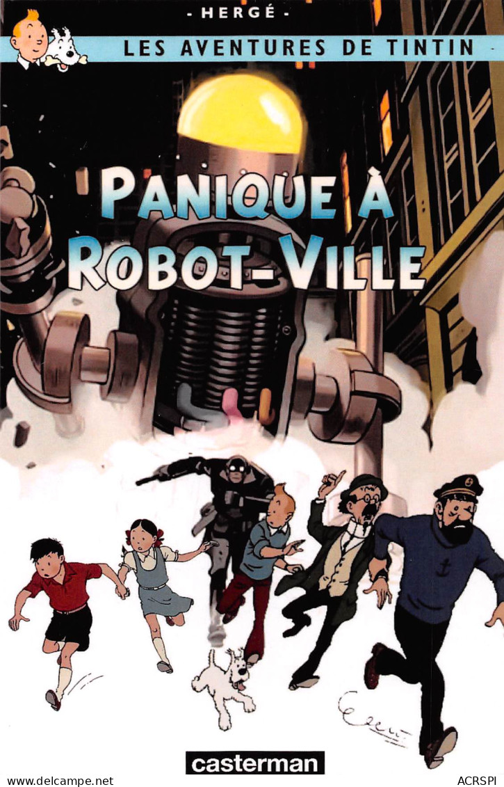 TINTIN Panique à Robot-Ville Casterman Dos Vierge Non Voyagé  (2 Scans) N° 9 \MP7114 - Fumetti