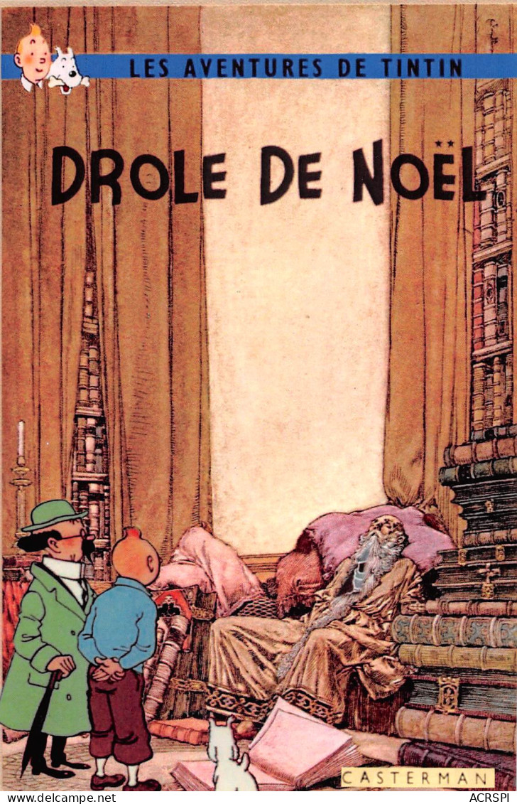 TINTIN Drole De Noël  Casterman Dos Vierge Non Voyagé  (2 Scans) N° 14 \MP7114 - Comics