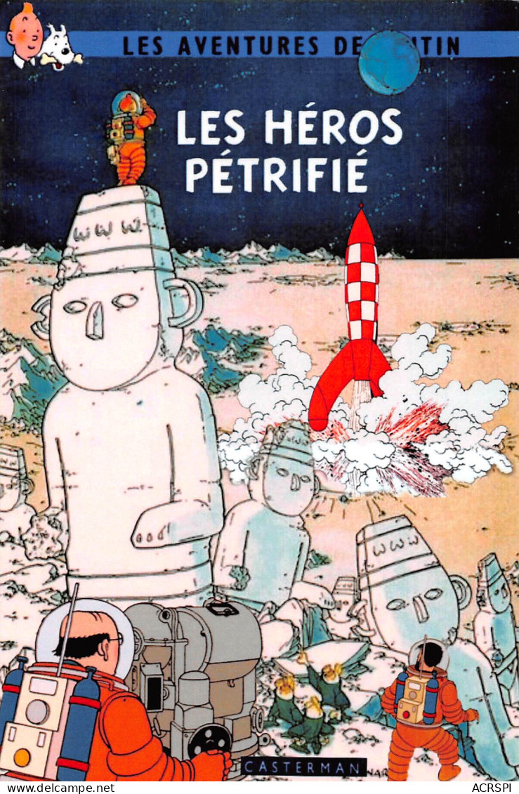 TINTIN Les Héros Pétrifié Casterman Dos Vierge Non Voyagé  (2 Scans) N° 18 \MP7114 - Comicfiguren