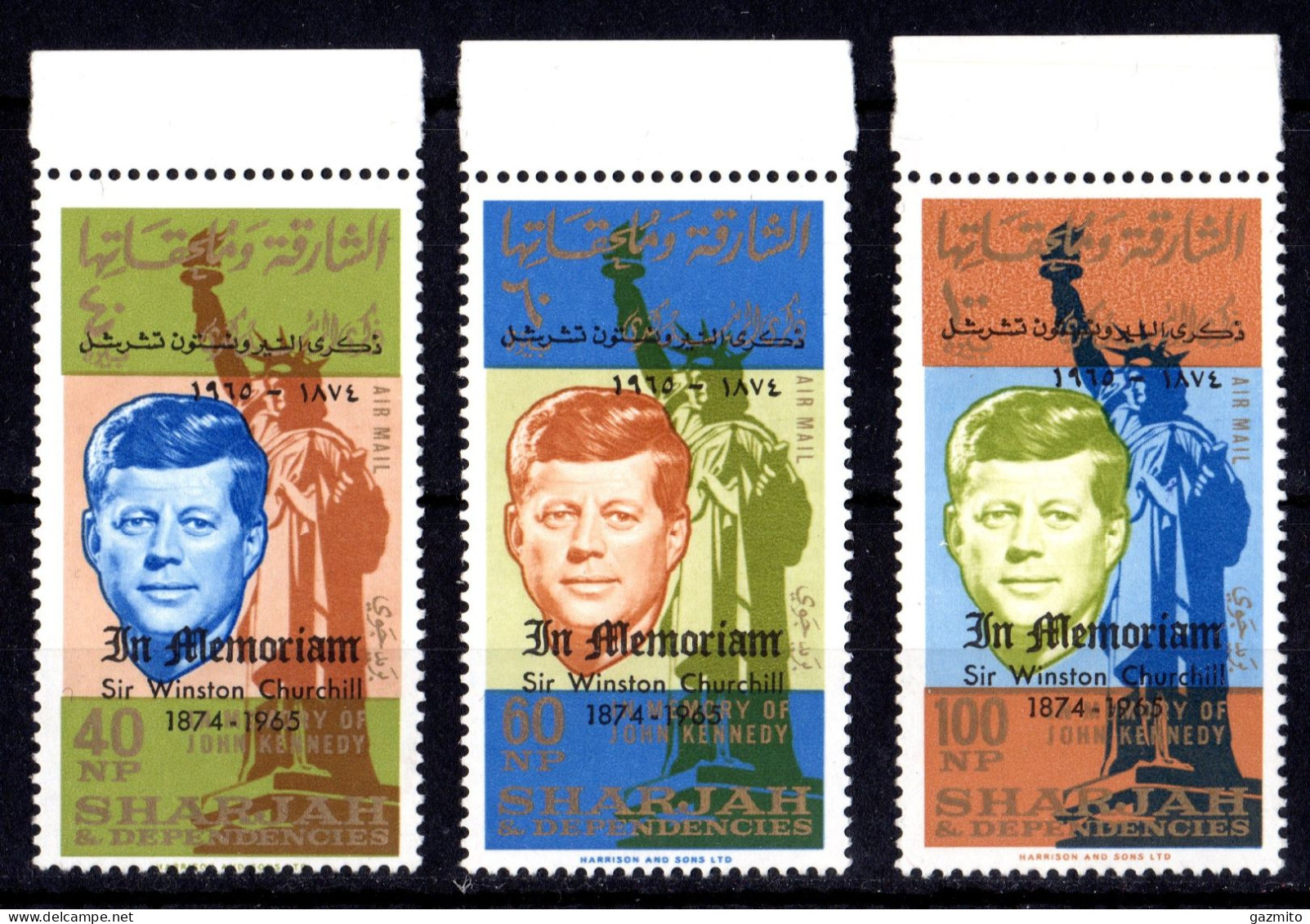 Sharjah 1964, Kennedy, Overp. Winston Churchill, 3val - Sir Winston Churchill