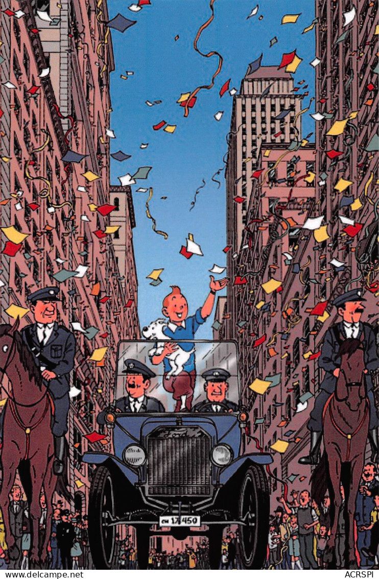 TINTIN En Amérique Aux USA Casterman Dos Vierge Non Voyagé  (2 Scans) N° 19 \MP7114 - Comicfiguren