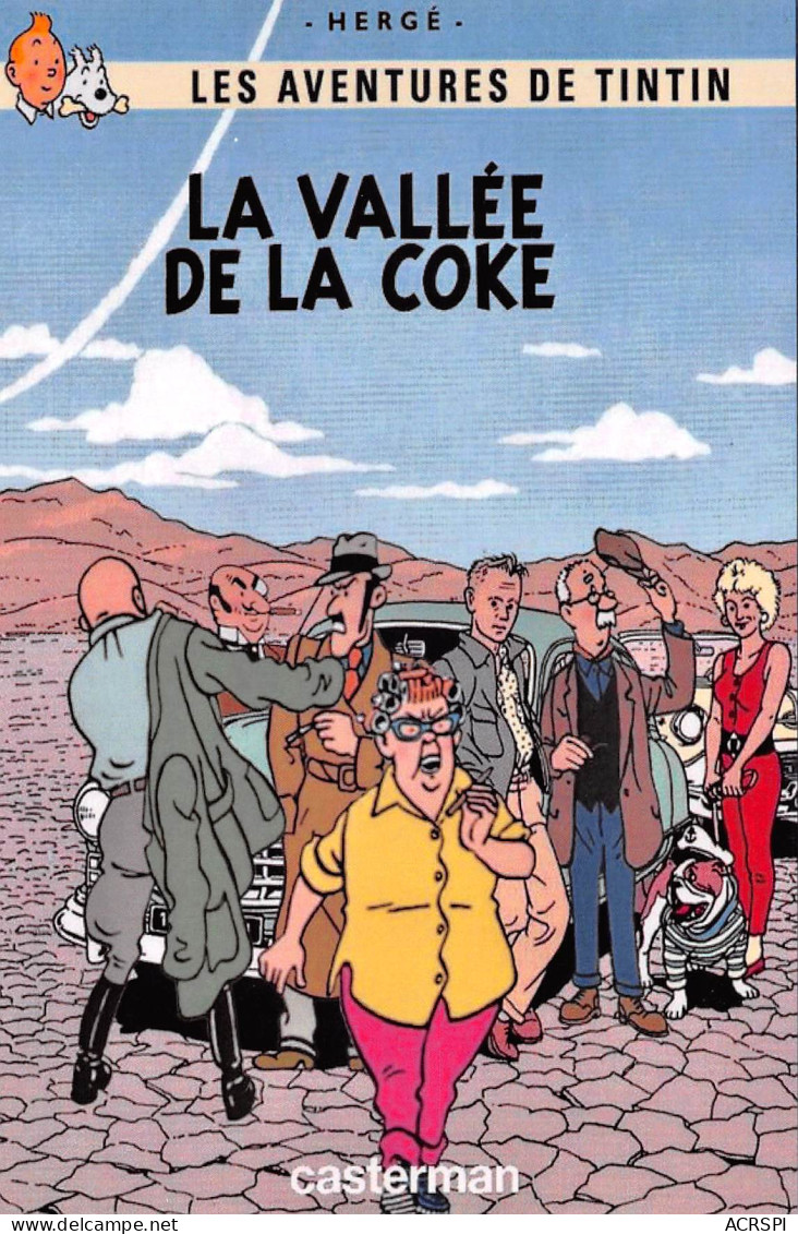 TINTIN La Vallée De La Coke Casterman  Non Voyagé  (2 Scans) N° 56 \MP7114 - Stripverhalen