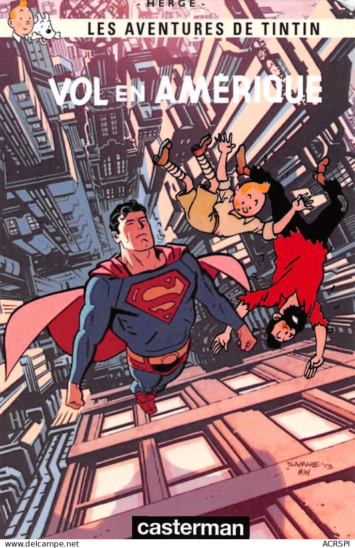 TINTIN VOL En Amérique Avec Superman édition Casterman (Scan R/V) N° 45 \MP7115 - Comicfiguren