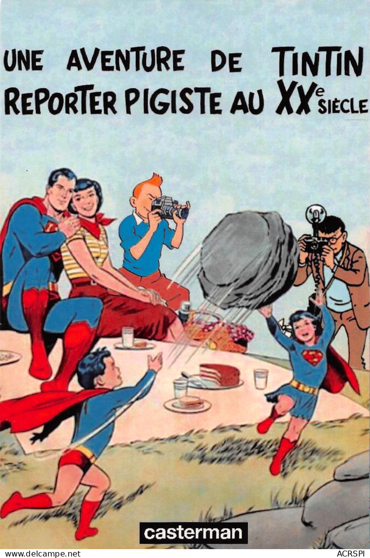 TINTIN Reporter Pigiste Au XXe Siècle Avec Superman Journal Le Petit Vingtième Casterman (Scan R/V) N° 59 \MP7115 - Bandes Dessinées