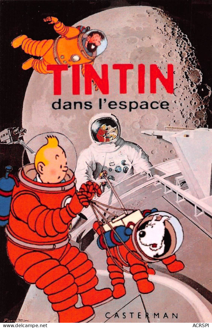 TINTIN Dans L'espace éditions Casterman (2 Scans) N° 17 \MP7116 - Bandes Dessinées