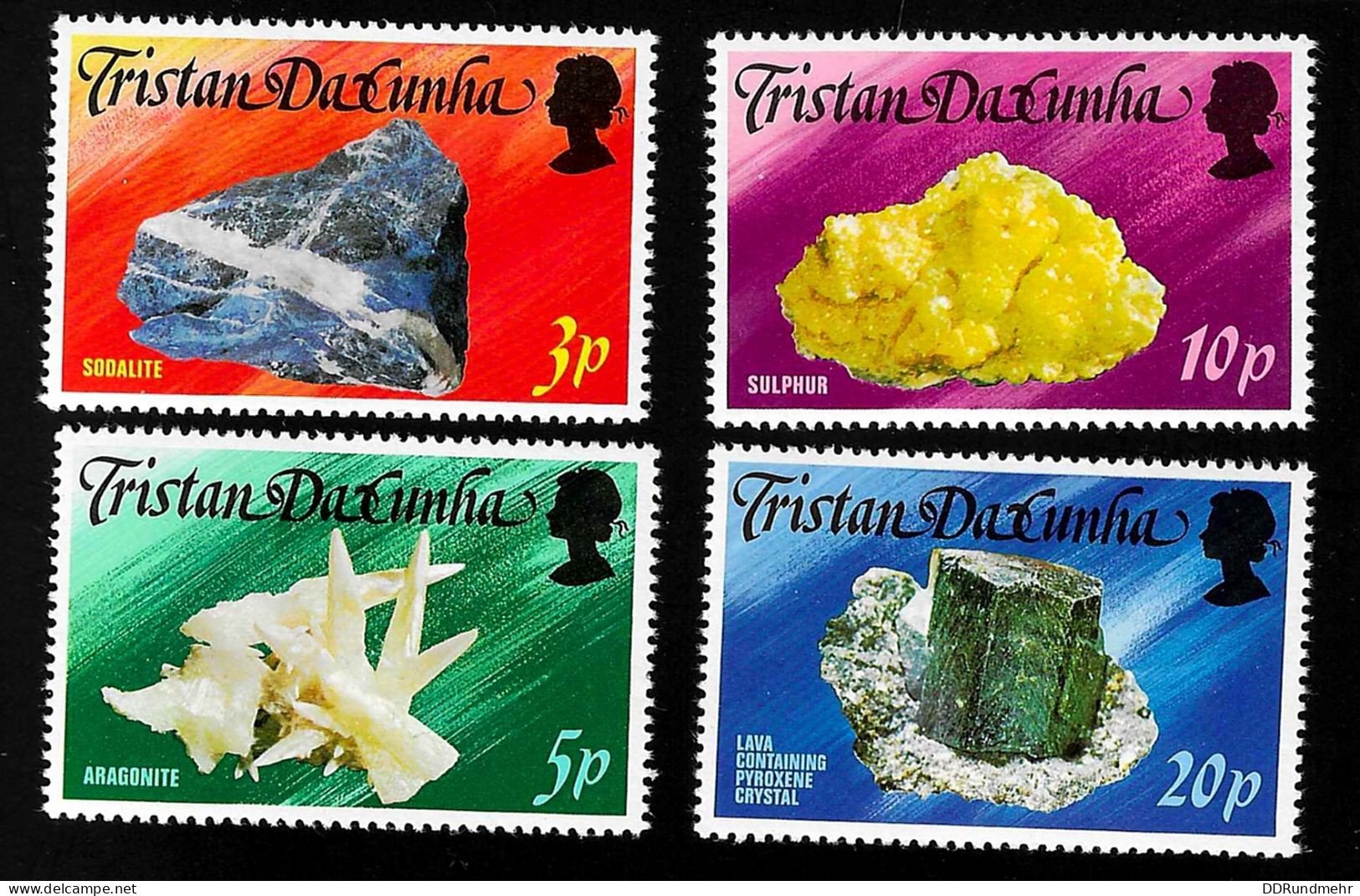 1978  Minerals  Michel TA 241 - 244 Stamp Number TA 239 - 242 Yvert Et Tellier TA 240 - 243 Xx MNH - Tristan Da Cunha