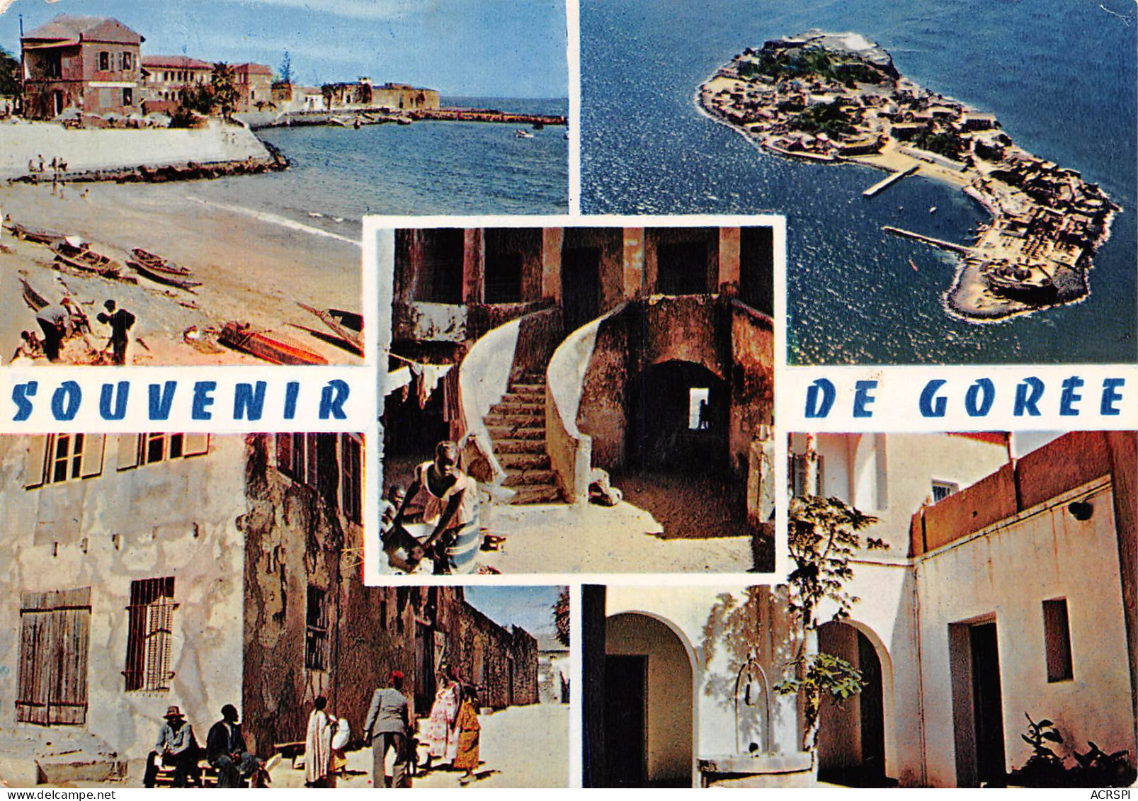 SENEGAL DAKAR île De Gorée Divers Vues édit ADP Trés Beaux Timbres Et Oblitération (Scan R/V) N° 35 MP7119 - Senegal