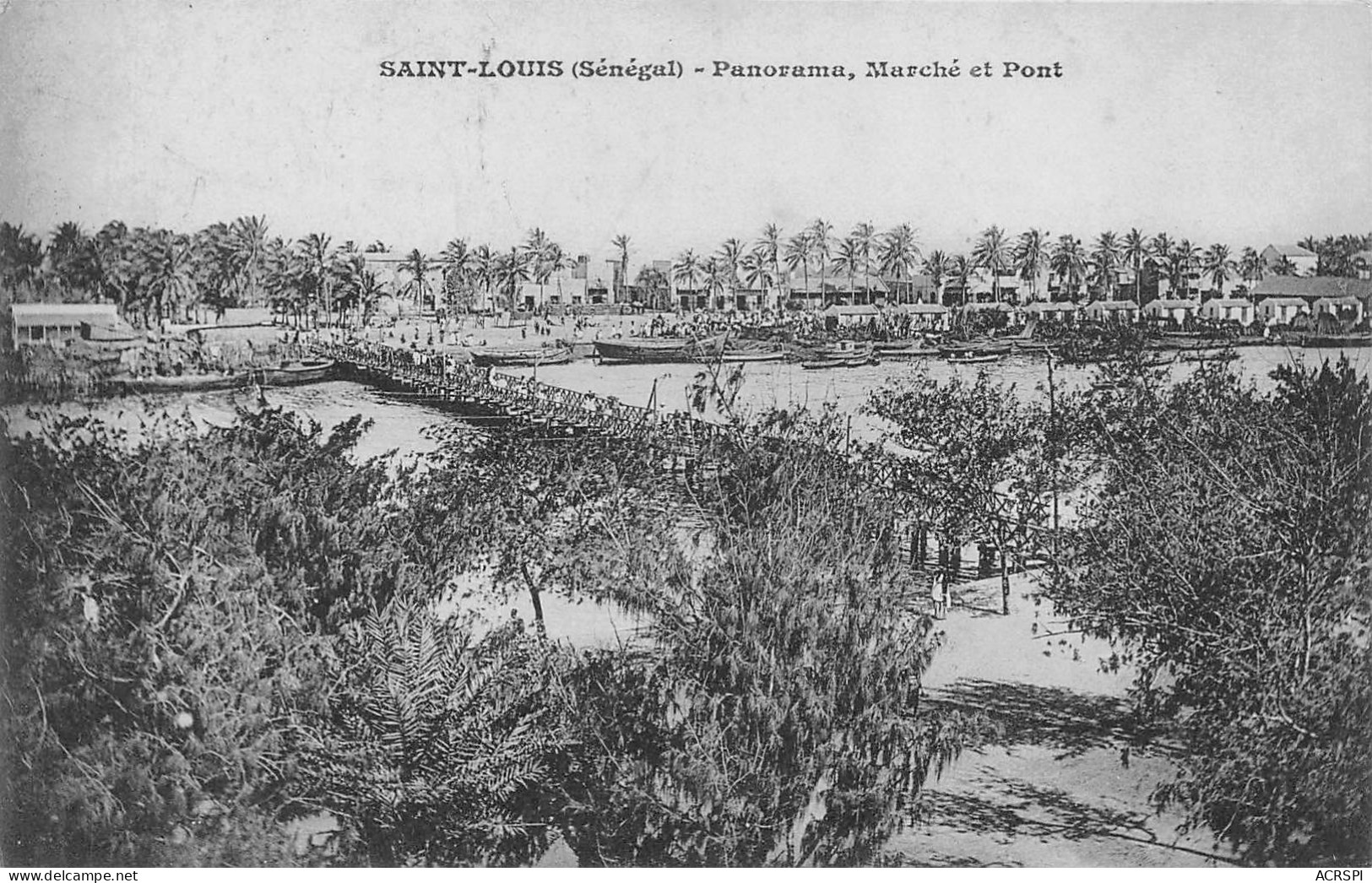 SENEGAL SAINT LOUIS Panorama Marché Et Pont  Carte Vierge Non Circulé(Scan R/V) N° 43 MP7119 - Senegal