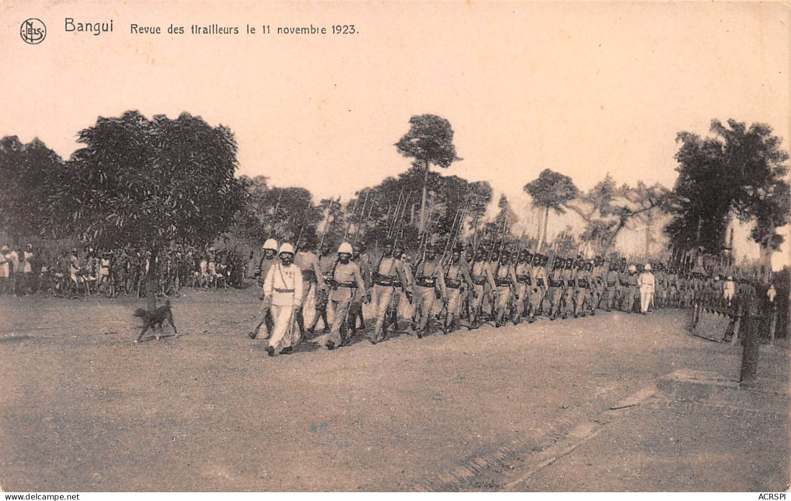 Rép Centrafricaine BANGUI REVUE DES TIRAILLEURS 11 NOVEMBRE 1923 édition Nels  (Scan R/V) N° 71 \MP7121 - República Centroafricana
