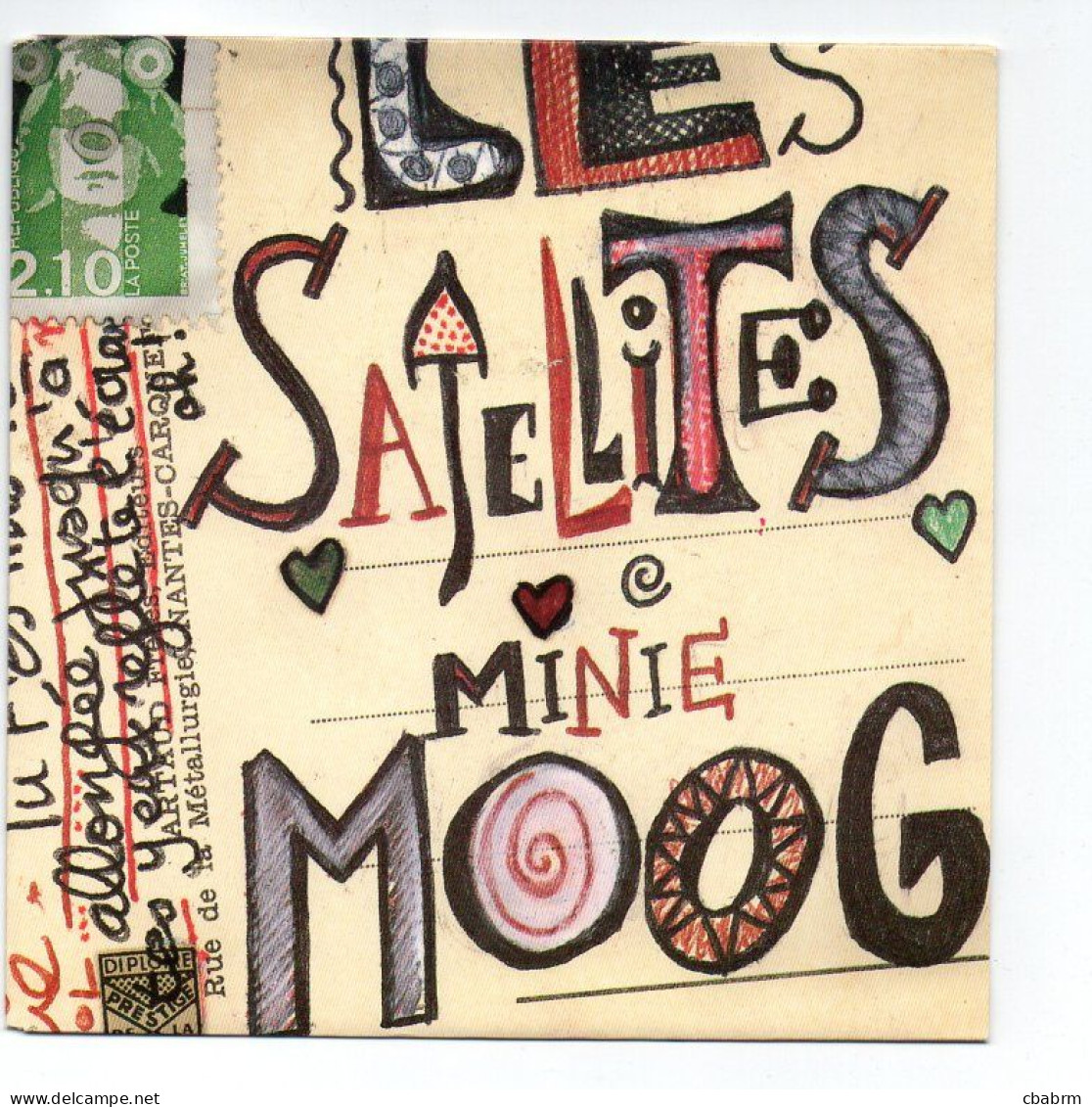 SP 45 TOURS LES SATELLITES MINIE MOOG 1991 FRANCE Squatt SQT 656826 7 - 7" - Other - French Music