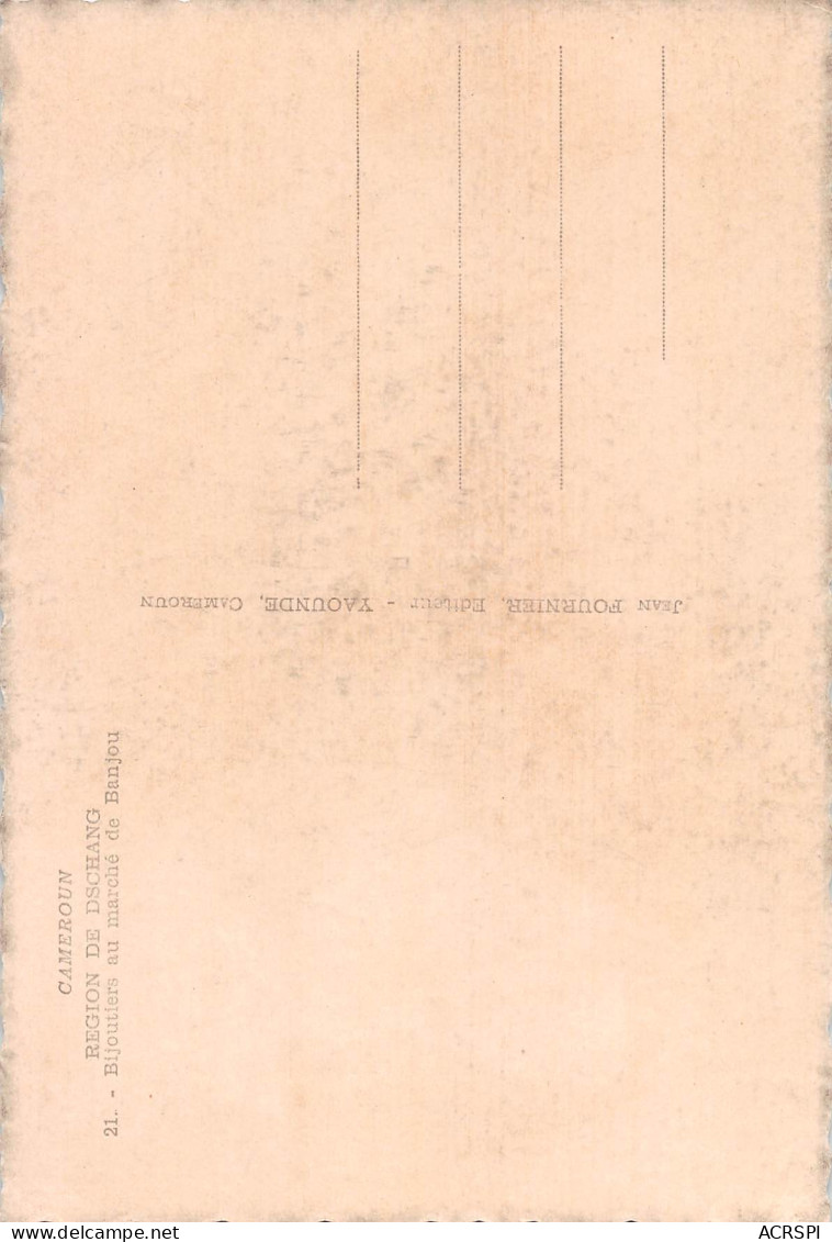 CAMEROUN DSCHANG BIJOUTIERS AU MARCHE DE BANJOU Dos Vierge Non Circulé éd Fournier  (Scan R/V) N° 35 \MP7122 - Camerun