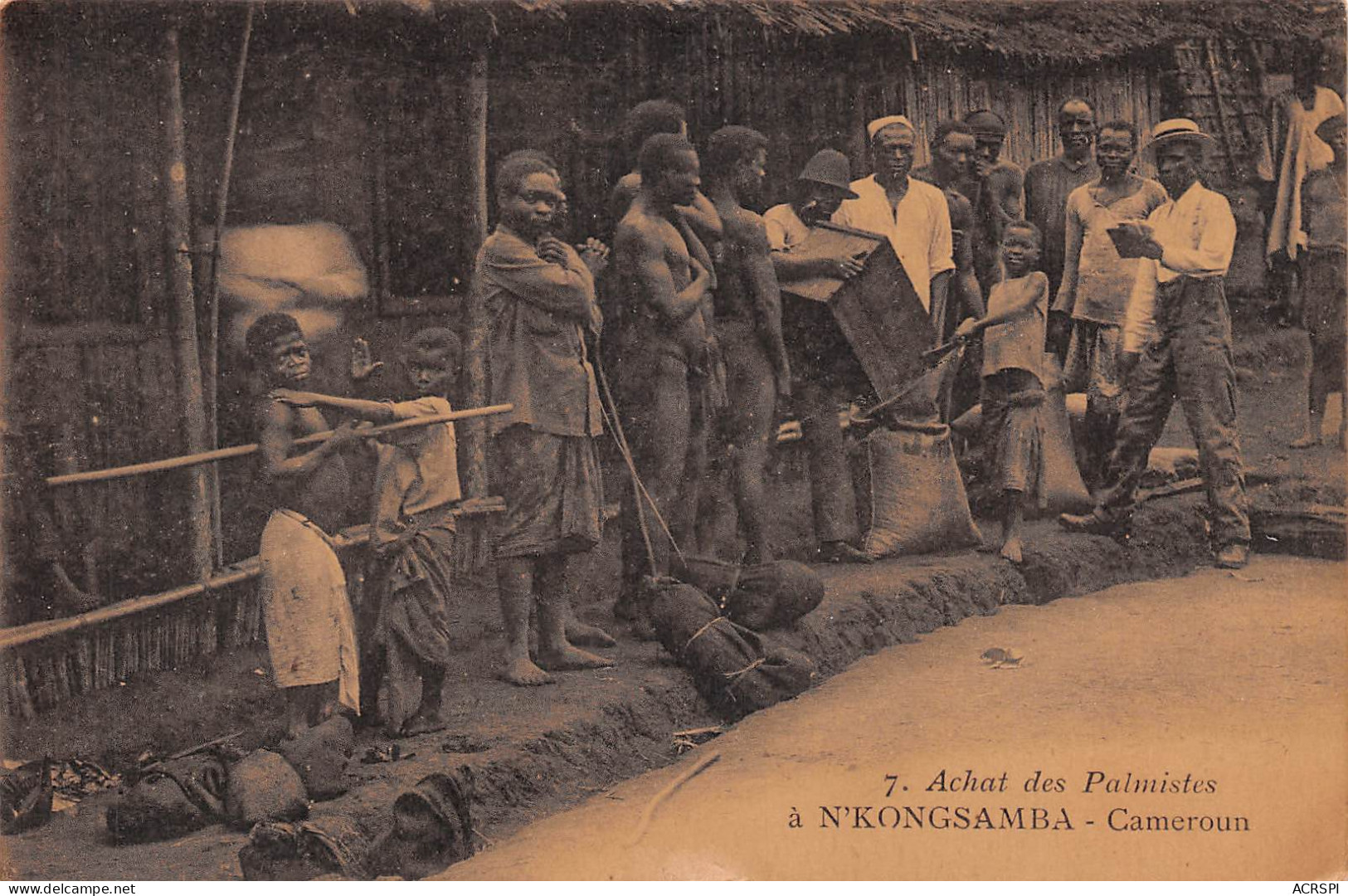 Cameroun N'KONGOAMBA NKONGSAMBA ACHAT DE PALMISTES  éditions Favrat Douala (Scan R/V) N° 9 \MP7122 - Camerun
