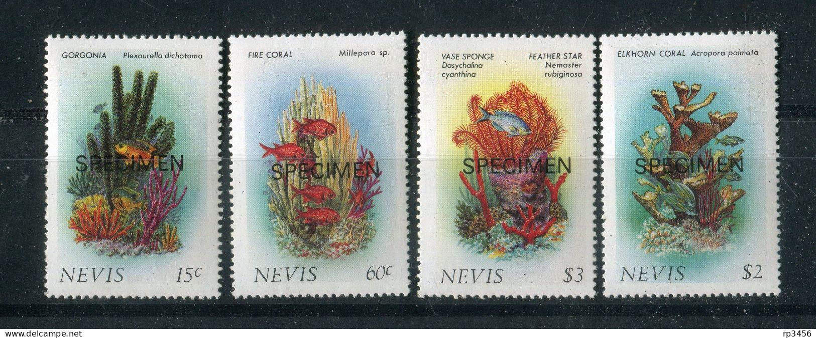 "NEVIS" 1986, Mi. 410-413 Mit Aufdruck "SPECIMEN" (R1196) - St.Kitts En Nevis ( 1983-...)