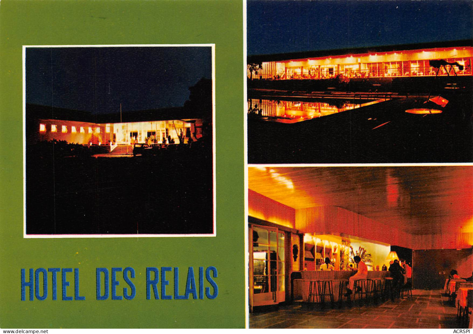 CONGO BRAZZAVILLE Hotel Des Relais Aériens Vue De Nuit  édition Hoa-Qui  (Scan R/V) N° 59 \MP7124 - Brazzaville