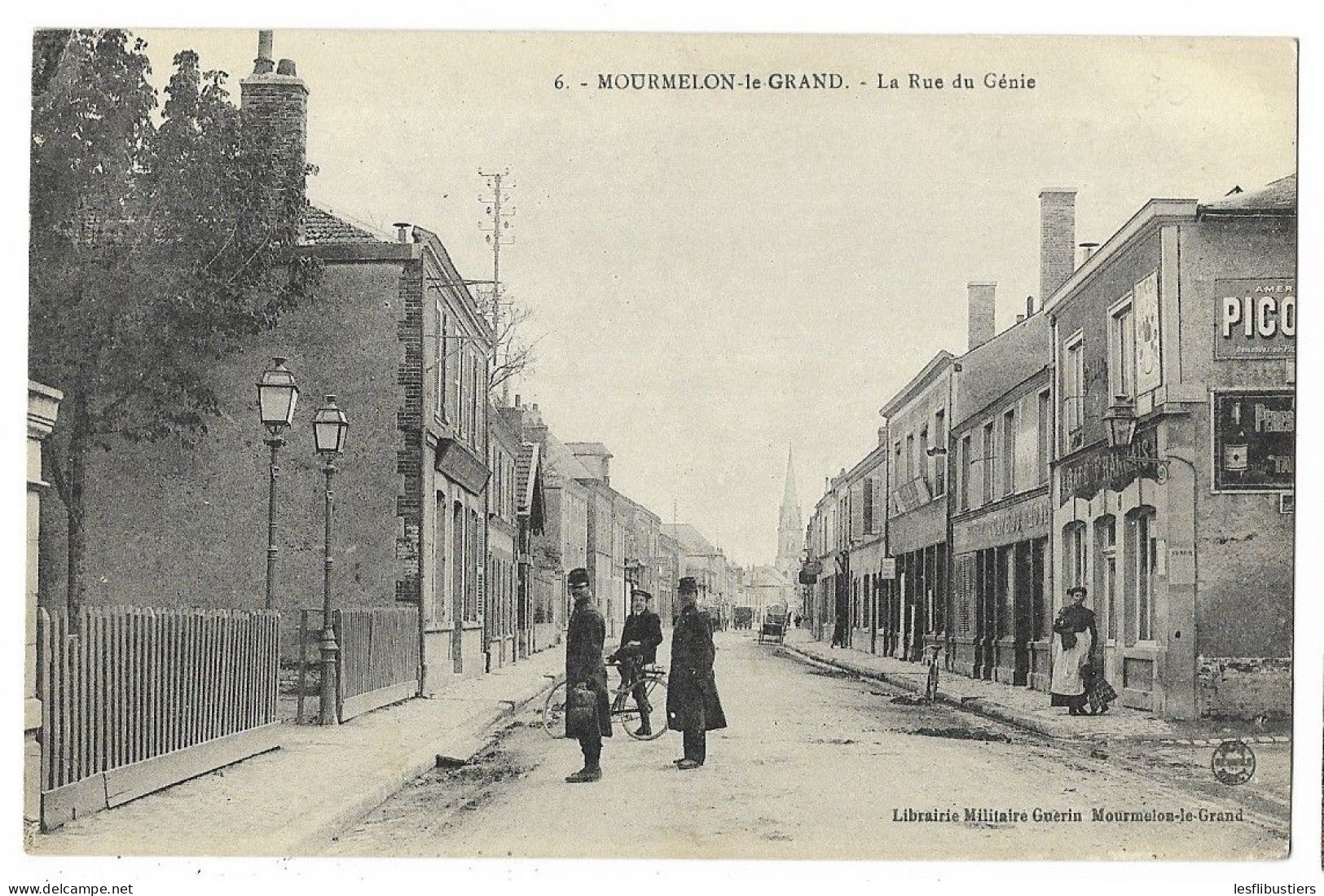 CPA 51 MOURMELON-le-GRAND La Rue Du Génie - Mourmelon Le Grand