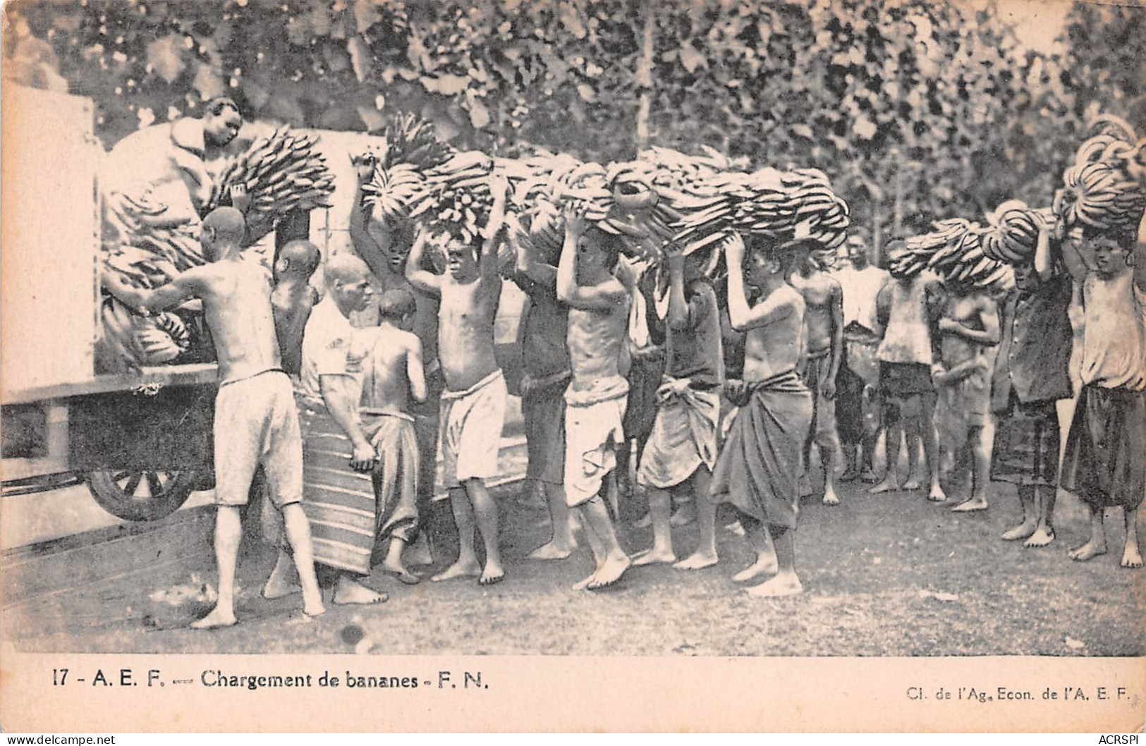 CONGO Brazzaville  Chargement Des Bananes F.N  éd Ag.Econ (Scan R/V) N° 57 \MP7125 - Brazzaville