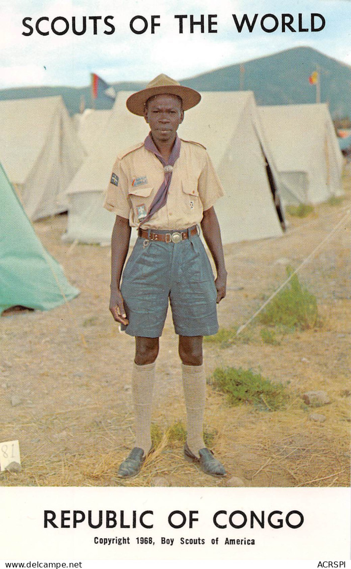 CONGO BRAZZAVILLE Scouts Of The World Scout  Beaux Timbres Au Dos (Scan R/V) N° 37 \MP7126 - Brazzaville