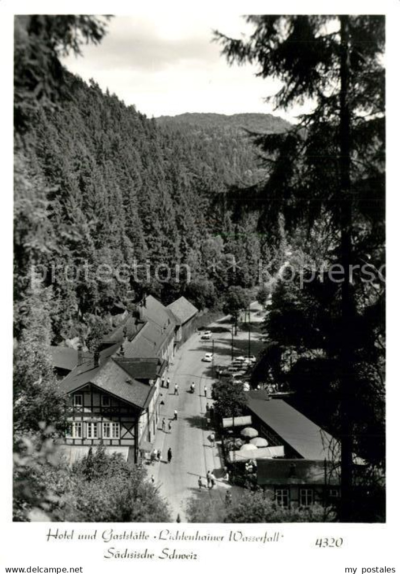 73295026 Lichtenhain Sebnitz Hotel-Gaststaette Lichtenhainer Wasserfall  Lichten - Sebnitz