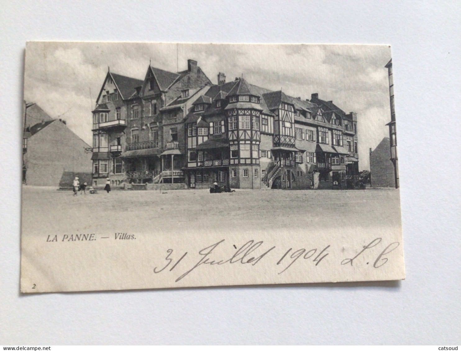 Carte Postale Ancienne (1904) La Panne Villas - De Panne