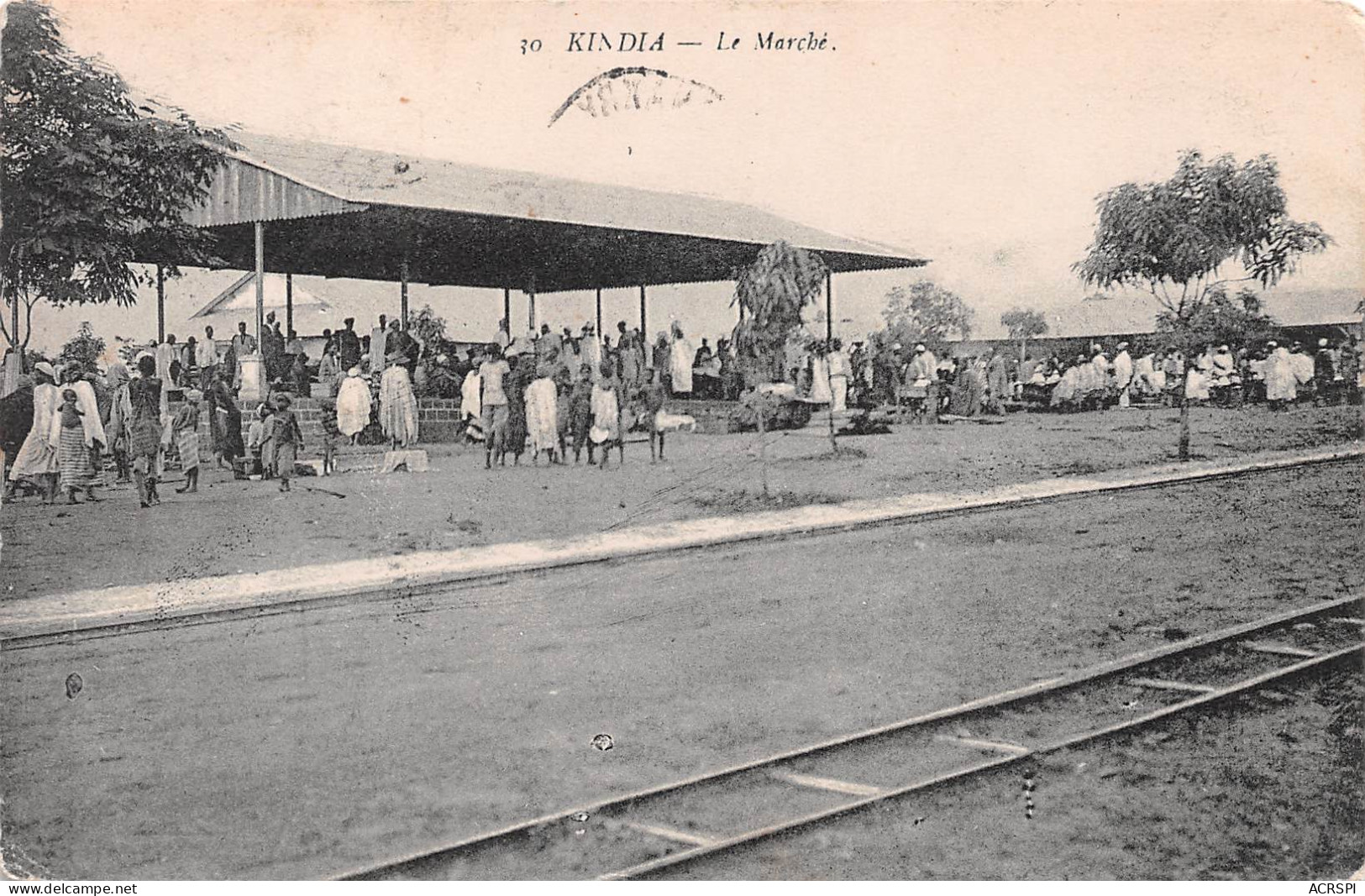 GUINEE Française  KINDIA Chemin De Fer - Le Marché (Scan R/V) N° 10 \MP7131 - Guinée Française