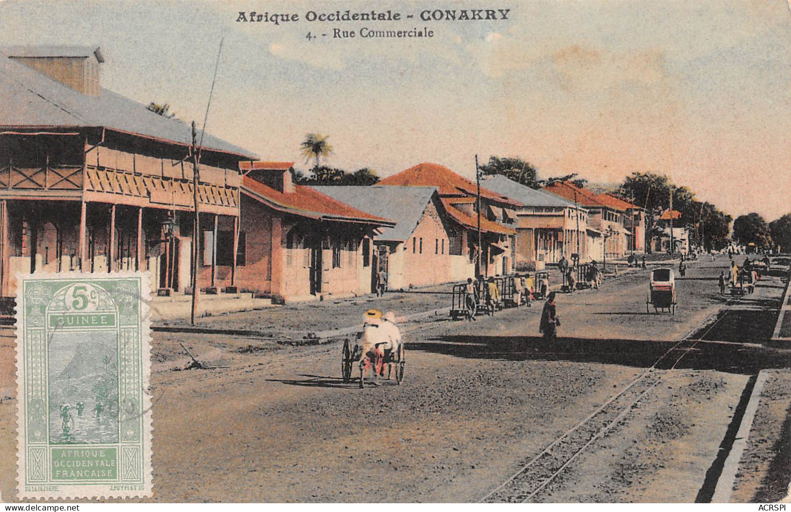 GUINEE Française  CONAKRY Rue Commerciale  (Scan R/V) N° 8 \MP7133 - Guinea Francesa