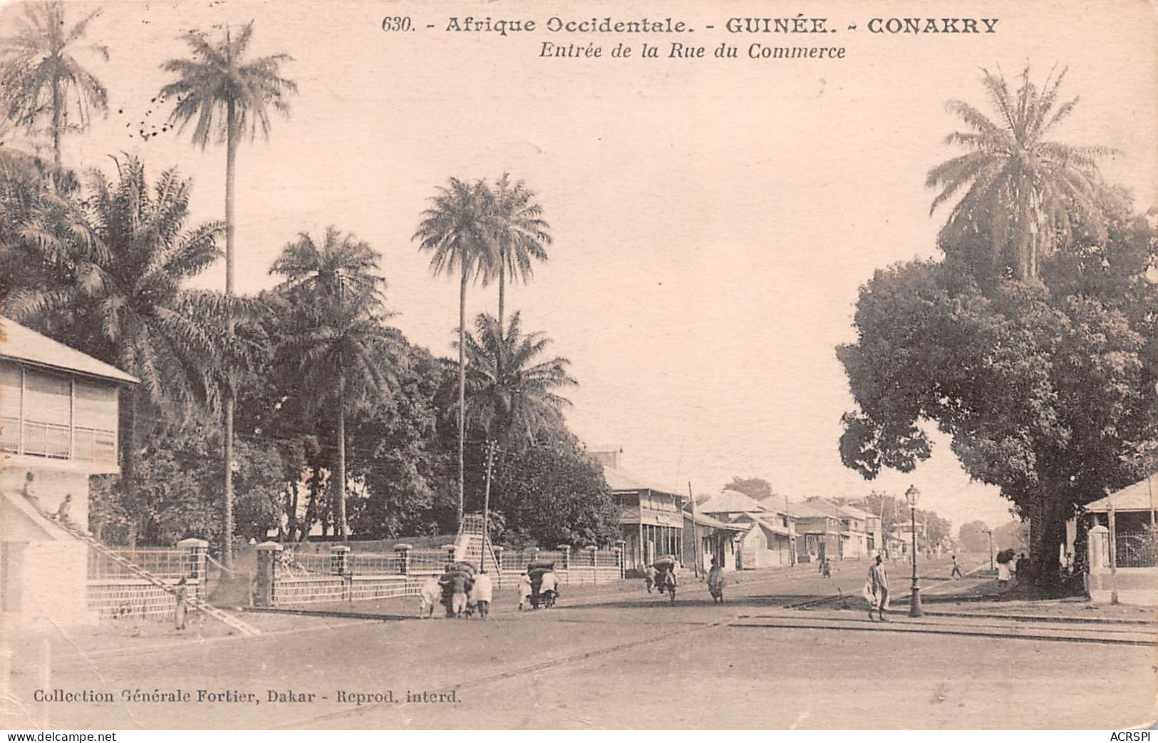 GUINEE Française  CONAKRY Entrée De La Rue Du Commerce Fortier  (Scan R/V) N° 10 \MP7133 - French Guinea