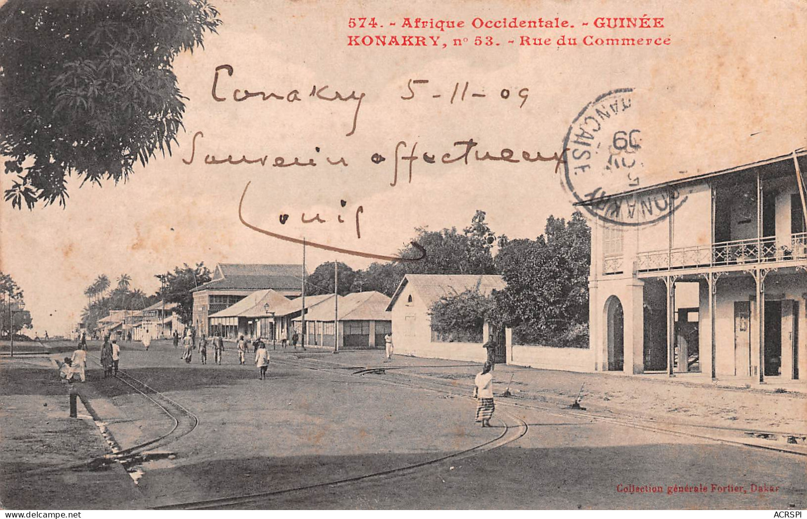 GUINEE Française  CONAKRY La Rue Du Commerce  (Scan R/V) N° 15 \MP7133 - Guinea Francesa