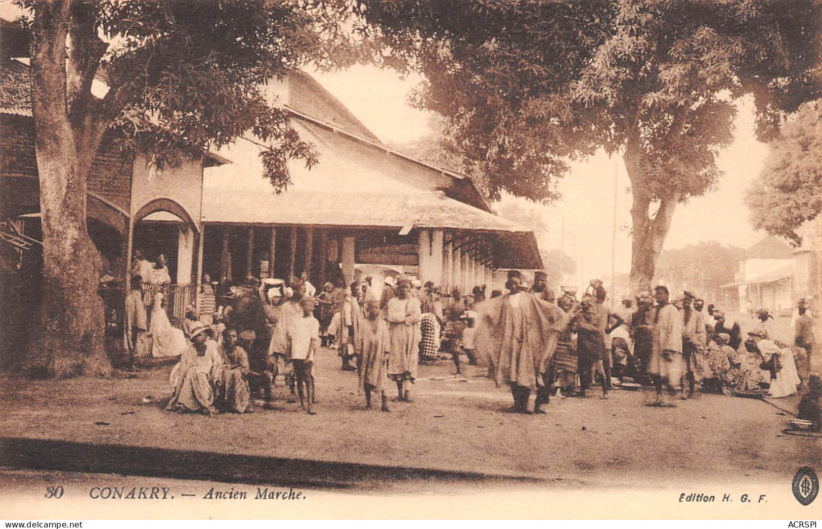 GUINEE Française CONAKRY Ancien Marché De Tombo Carte Vierge Non Circulé éd HGF (Scan R/V) N° 33 \MP7133 - Guinea Francesa