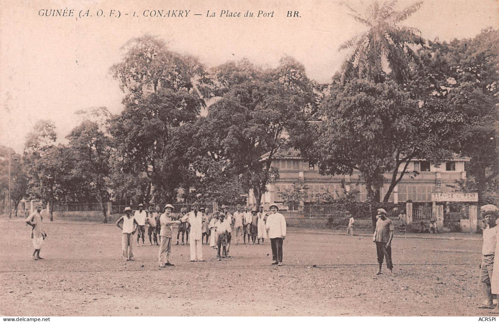 GUINEE Française CONAKRY  La Place Du Port éd Bloc (Scan R/V) N° 52 \MP7133 - Guinea Francesa