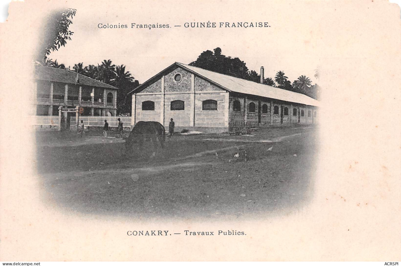 GUINEE Française CONAKRY  Travaux Publics Carte Vierge Non Voyagé (Scan R/V) N° 21 \MP7133 - Französisch-Guinea