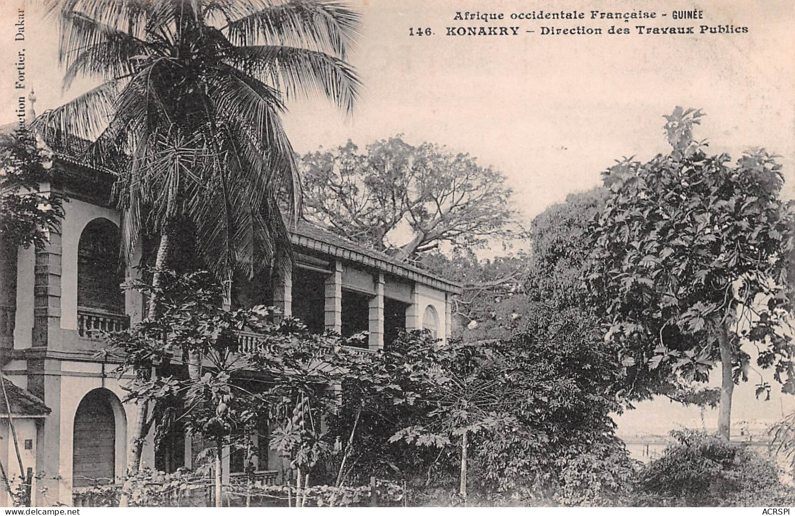 GUINEE Française CONAKRY Direction Des Travaux Publics Certa Vierge Non Circulé (Scan R/V) N° 11 \MP7134 - Französisch-Guinea