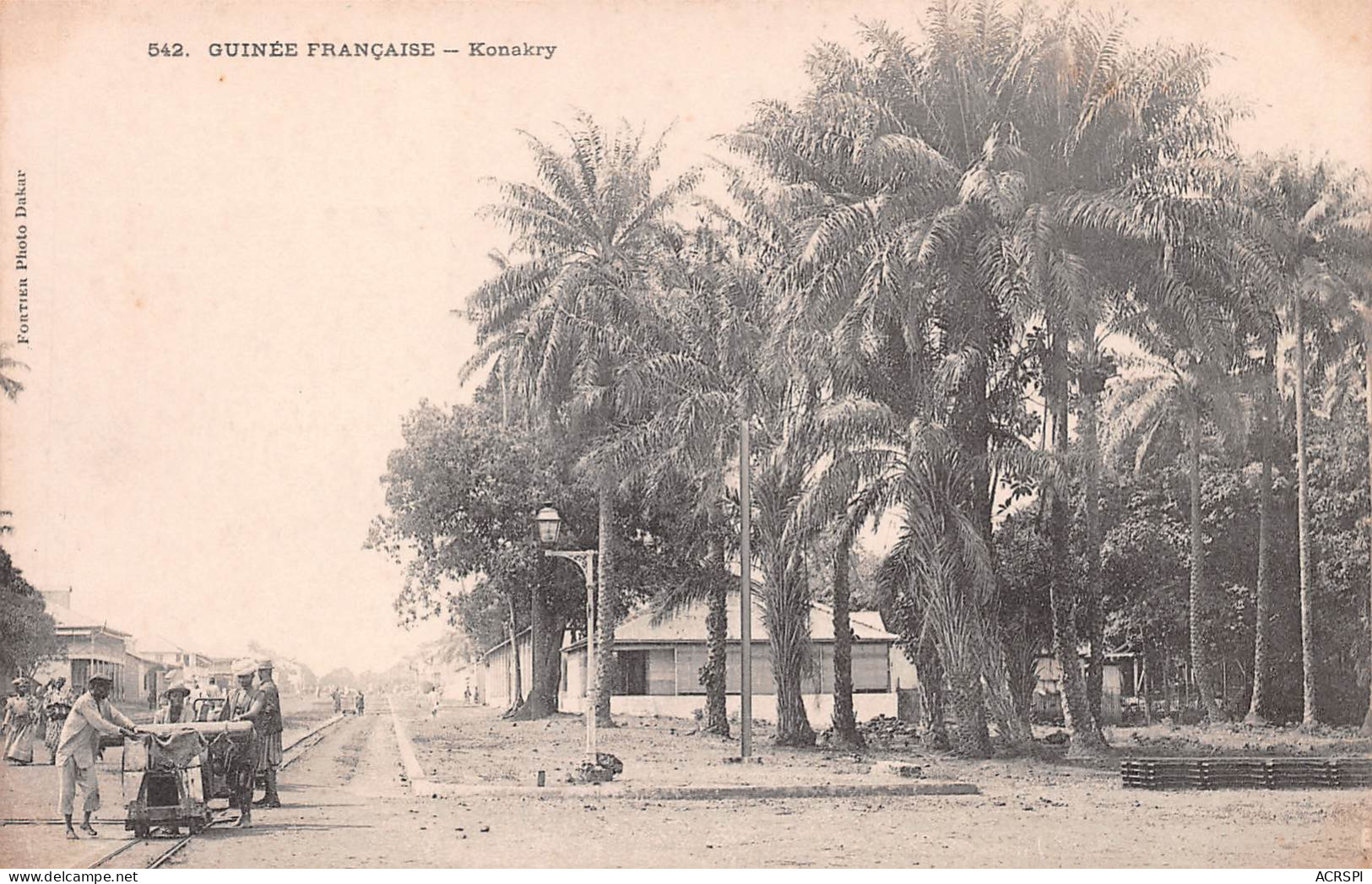 GUINEE Française CONAKRY Wagonnet Sur Les Rails En Direction Du WHARF  Non Voyagé Dos Vierge (Scan R/V) N° 15 \MP7134 - Französisch-Guinea