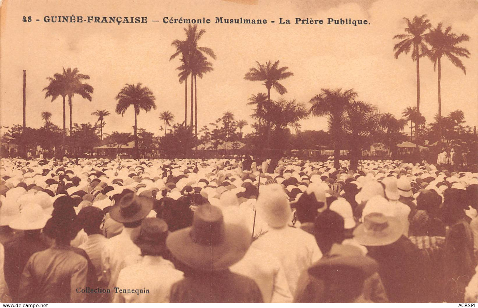 GUINEE Française CONAKRY La Prière Publique Cérémonie Musulmane Vierge Non Circulé éd Tannequin (Scan R/V) N° 20 \MP7134 - Französisch-Guinea