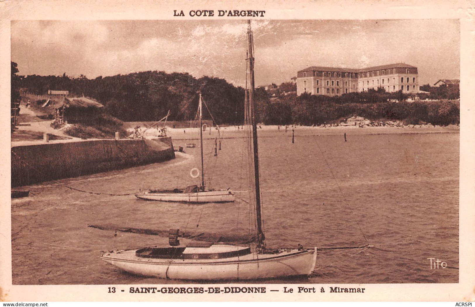 17 SAINT-GEORGES-DE-DIDONNE Le Port à Miramar (Scan R/V) N° 48 \MP7140 - Saint-Georges-de-Didonne