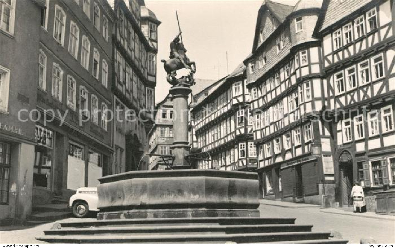 73294781 Marburg Lahn Marktbrunnen Fachwerkhaeuser Marburg Lahn - Marburg